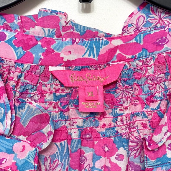 Lilly Pulitzer Lourdes 3/4 Sleeve Cotton in Pink Baby Bloomer Size XL - Picture 10 of 12
